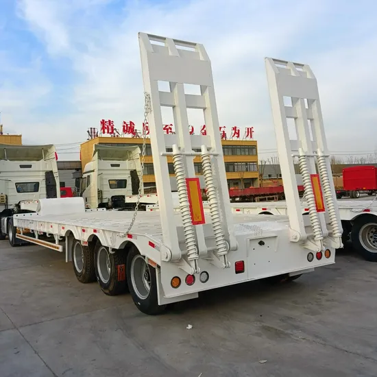 3 Axle Excavator Bulk Cargo Transport Low